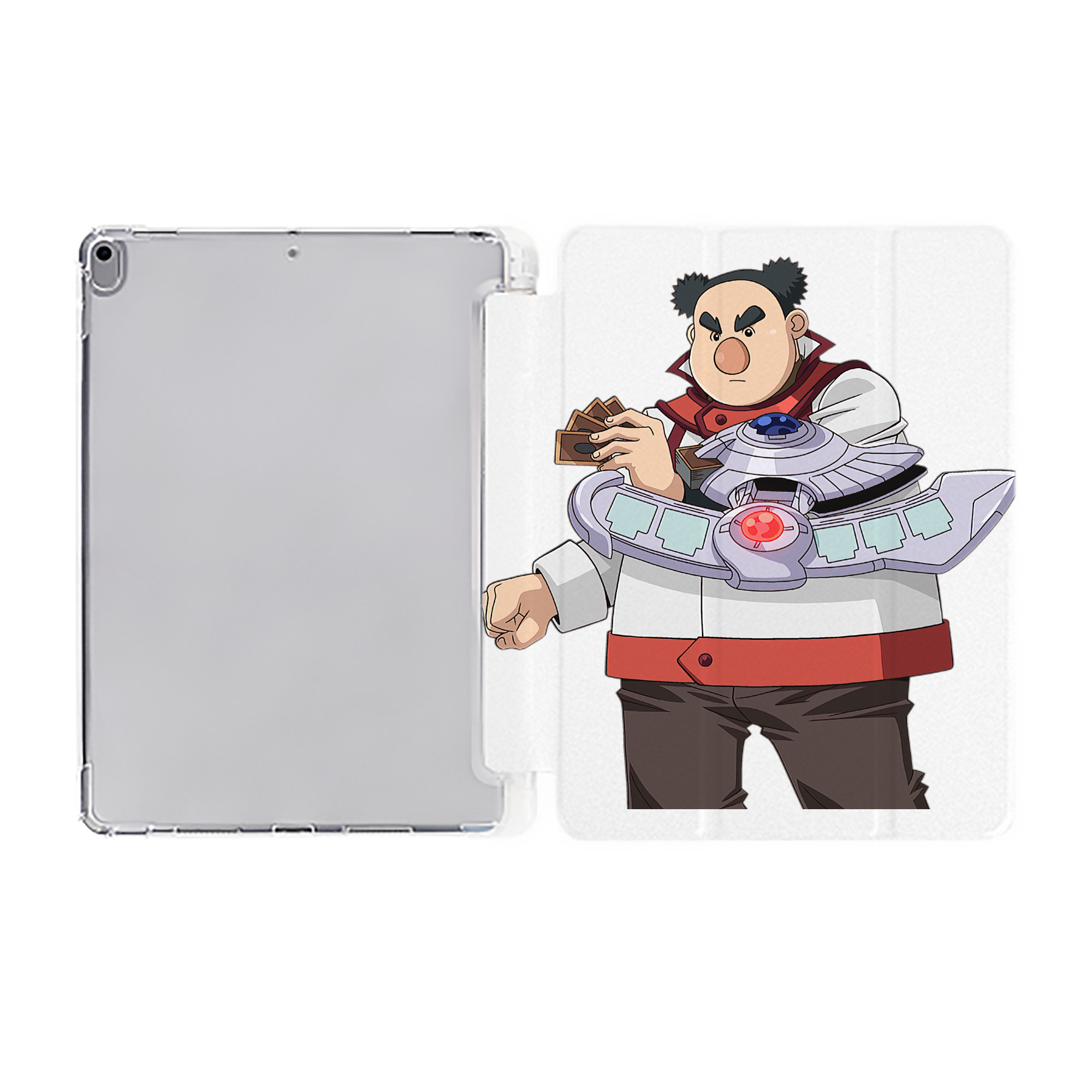 （画像用） 遊☆戯☆王 Yu-Gi-Oh! IPad ケース ペン収納付き 三つ折りスタンド PUレザー×シリコン 対応機種9.5/10.5/10.9インチ